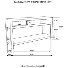 Esther Brown Console Table - MyWaynesHome #