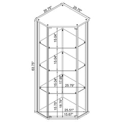 Zenobia Black Curio Cabinet - MyWaynesHome #