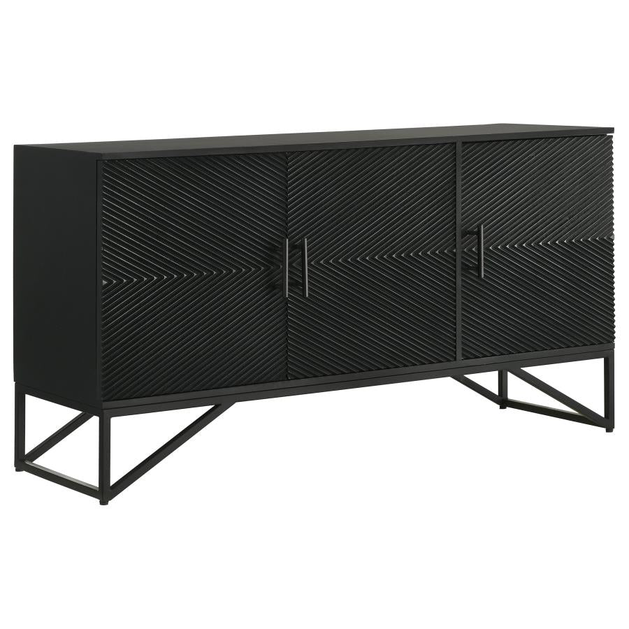 Riddell Black Accent Cabinet - MyWaynesHome #