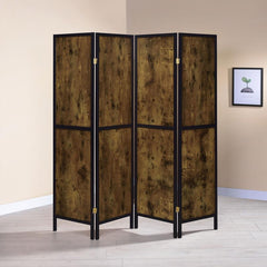 Deepika Brown 4 Panel Room Divider - MyWaynesHome #