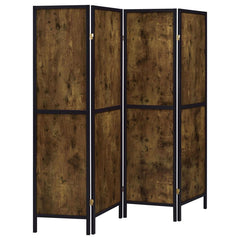 Deepika Brown 4 Panel Room Divider - MyWaynesHome #