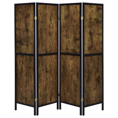 Deepika Brown 4 Panel Room Divider - MyWaynesHome #