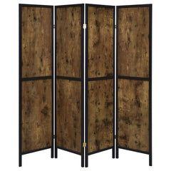 Deepika Brown 4 Panel Room Divider - MyWaynesHome #