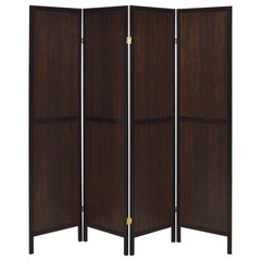 Deepika Brown 4 Panel Room Divider - MyWaynesHome #
