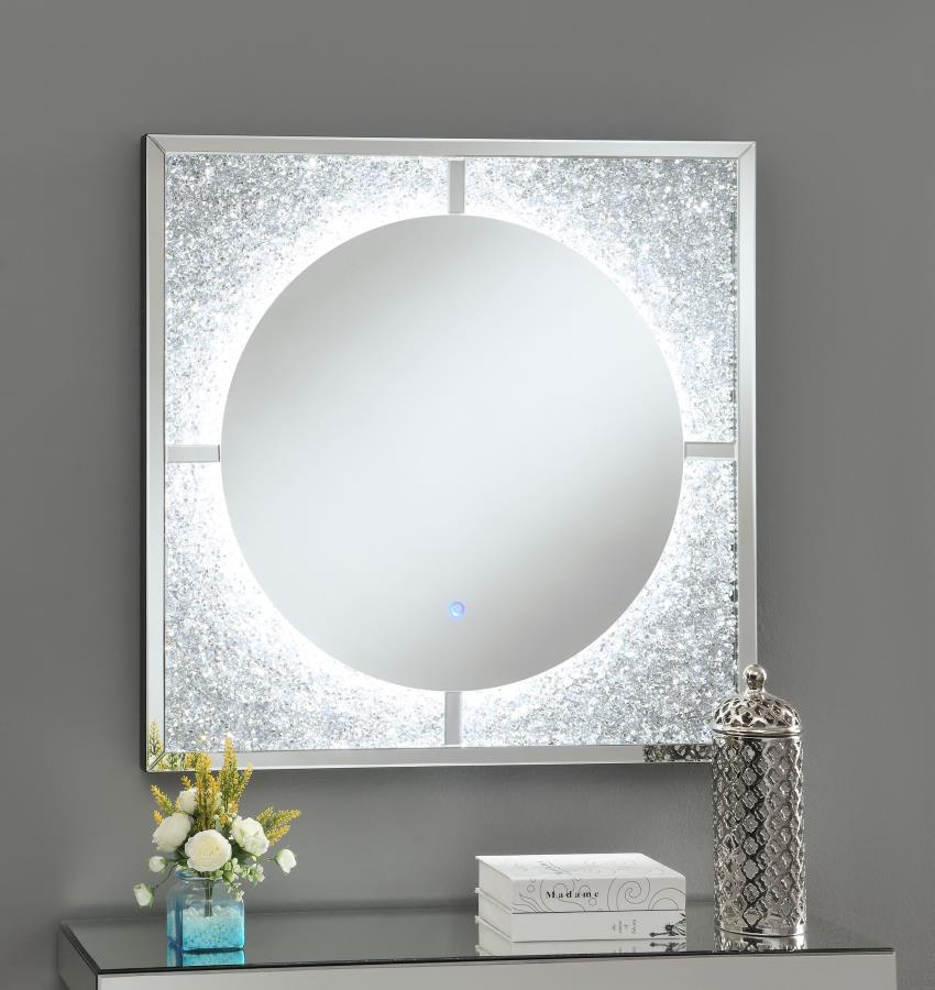 Theresa Silver Wall Mirror - MyWaynesHome #