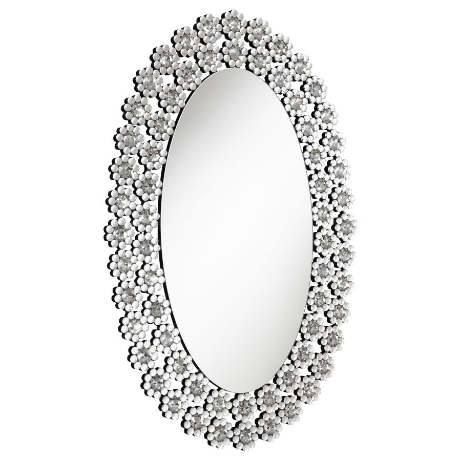 Colleen Silver Wall Mirror - MyWaynesHome #
