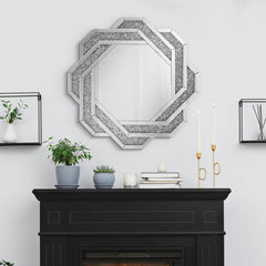 Mikayla Silver Wall Mirror - MyWaynesHome #