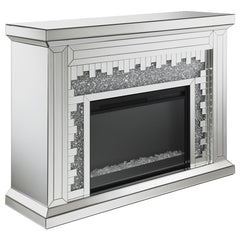 Gilmore Silver Electric Fireplace - MyWaynesHome #