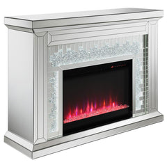 Gilmore Silver Electric Fireplace - MyWaynesHome #