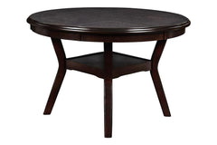GIA 5 PC 47" ROUND DINING TABLE & 4 CHAIRS-EBONY - MyWaynesHome #