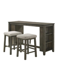CHURON GATHERING BAR TABLE & 2 STOOLS (3 PC SET) - MyWaynesHome #