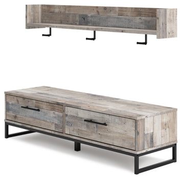 Neilsville Bench with Coat Rack - MyWaynesHome #