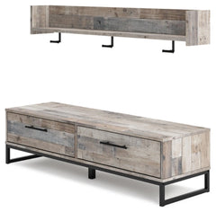 Neilsville Bench with Coat Rack - MyWaynesHome #