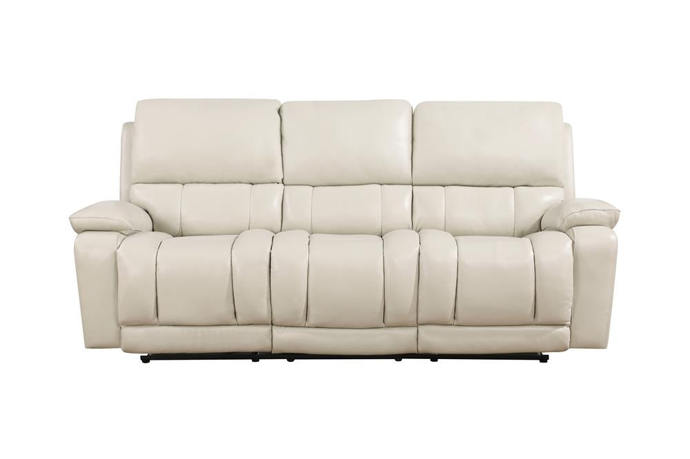 CICERO RECLINING SOFA-CREAM - MyWaynesHome #