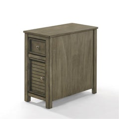 SAMSON END TABLE W/DRWR-GRAY - MyWaynesHome #