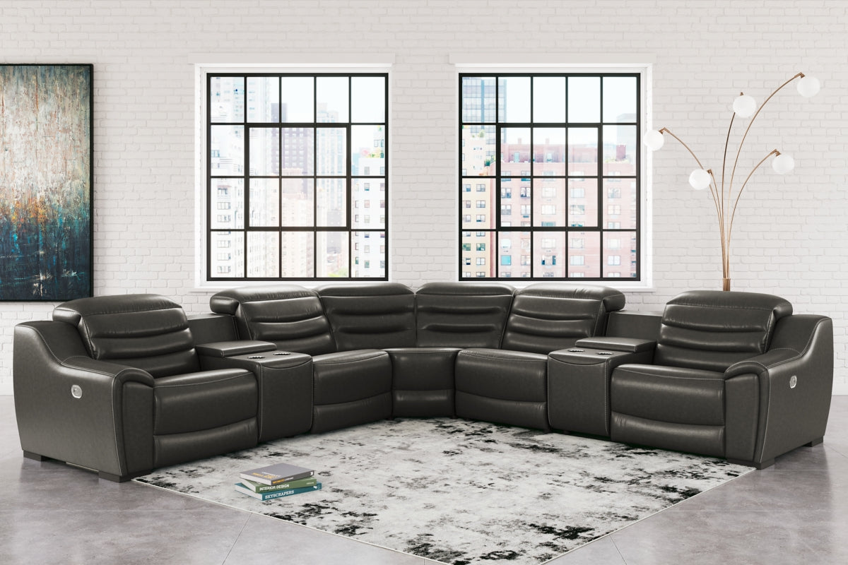 Center Line 7-Piece Power Reclining Sectional - MyWaynesHome #
