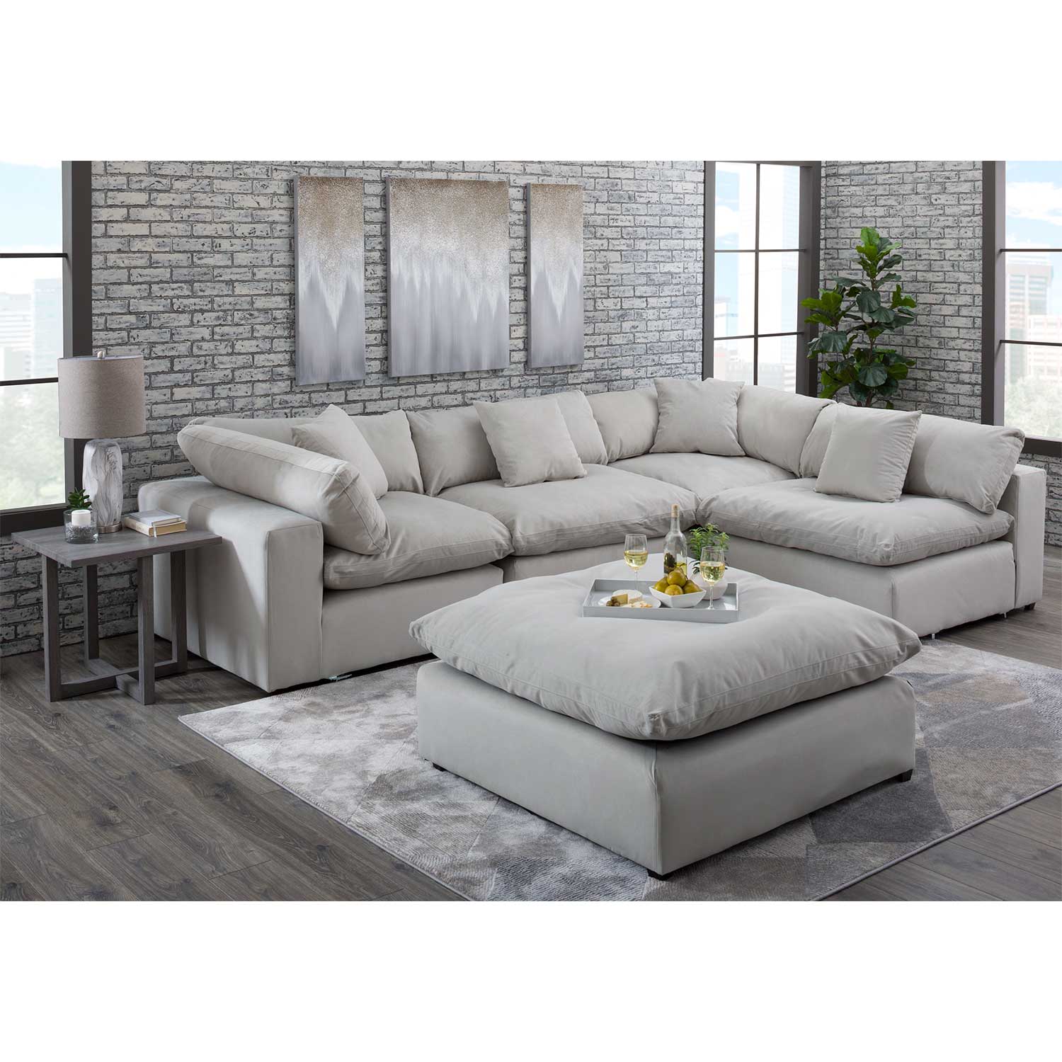 Jackson Furniture - Posh 4 Piece Sectional - MyWaynesHome #