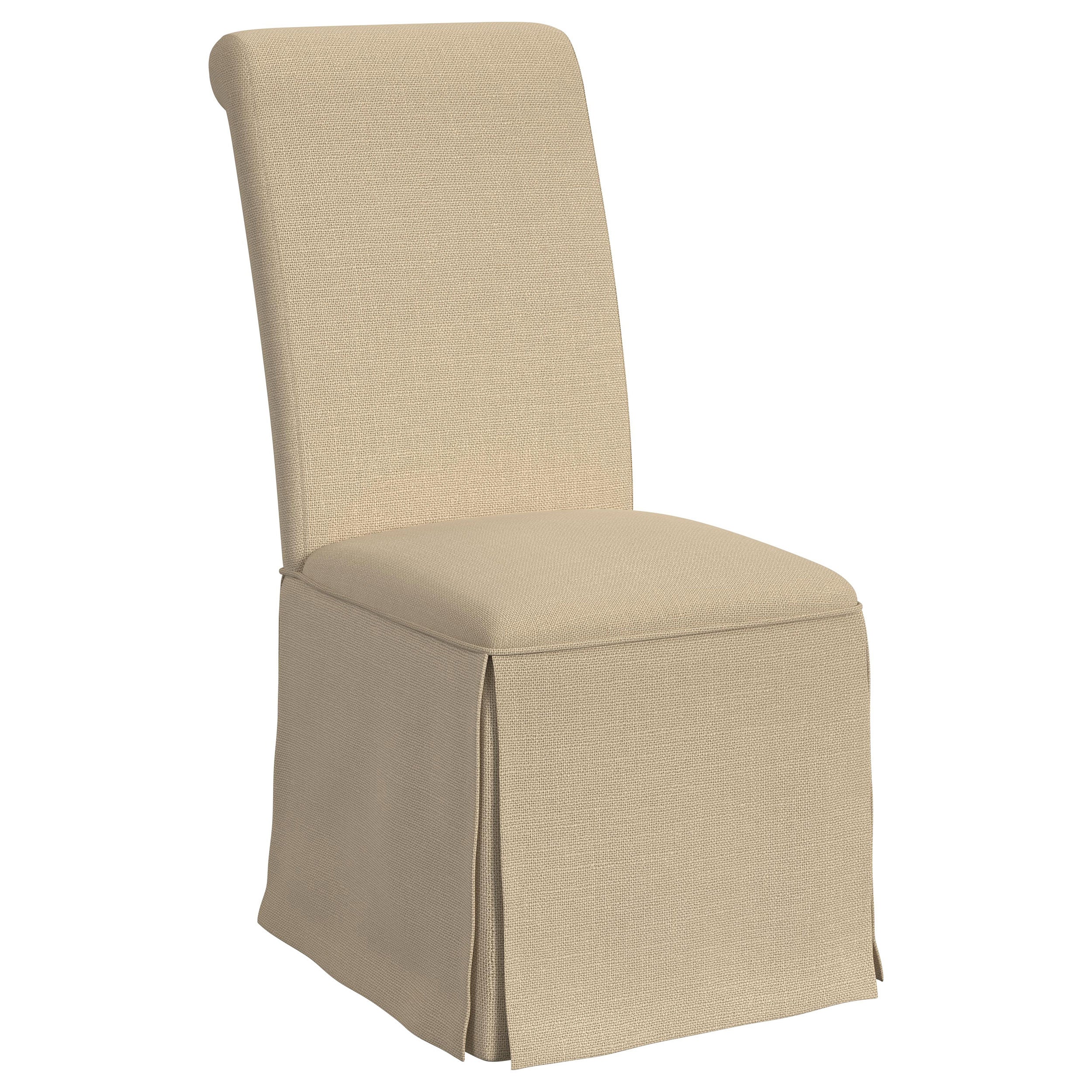 Shawna Upholstered Skirted Dining Chair Khaki (set Of 2) - MyWaynesHome #