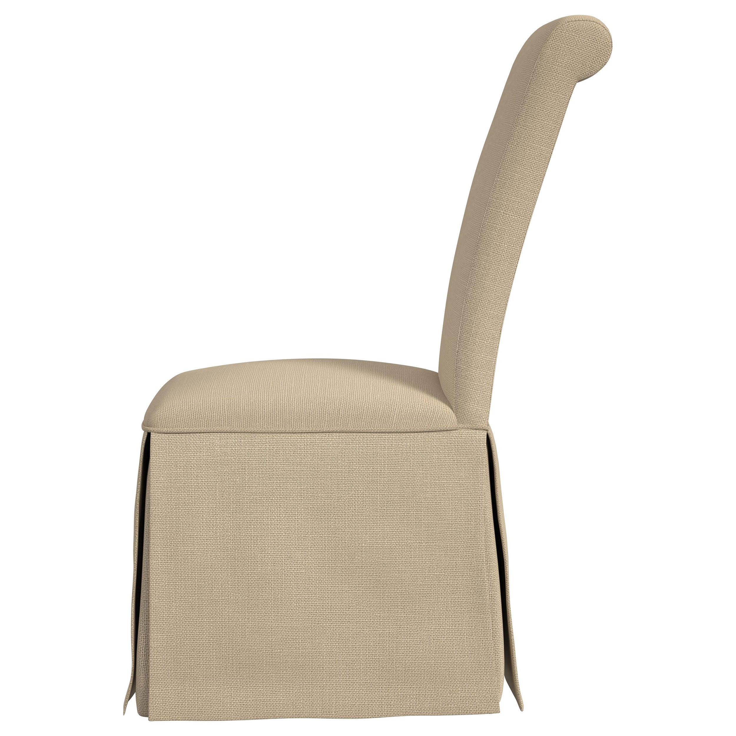 Shawna Upholstered Skirted Dining Chair Khaki (set Of 2) - MyWaynesHome #