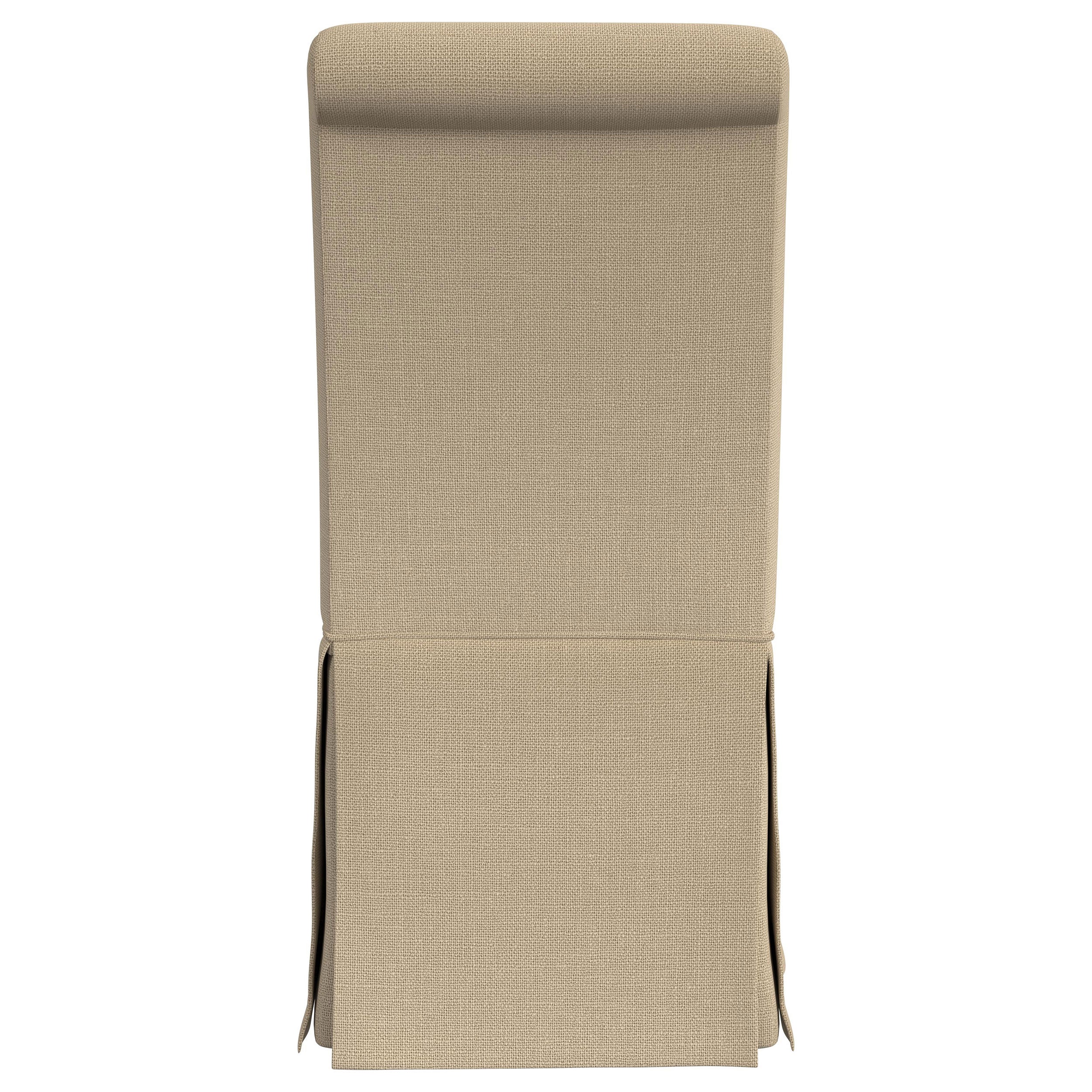Shawna Upholstered Skirted Dining Chair Khaki (set Of 2) - MyWaynesHome #