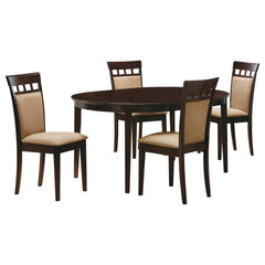 Gabriel 5-piece Extension Leaf Dining Table Set Cappuccino - MyWaynesHome #