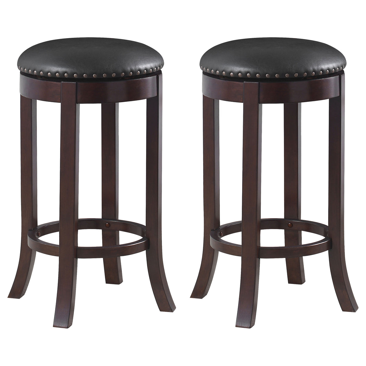 Aboushi Black Swivel Bar Stool - MyWaynesHome #