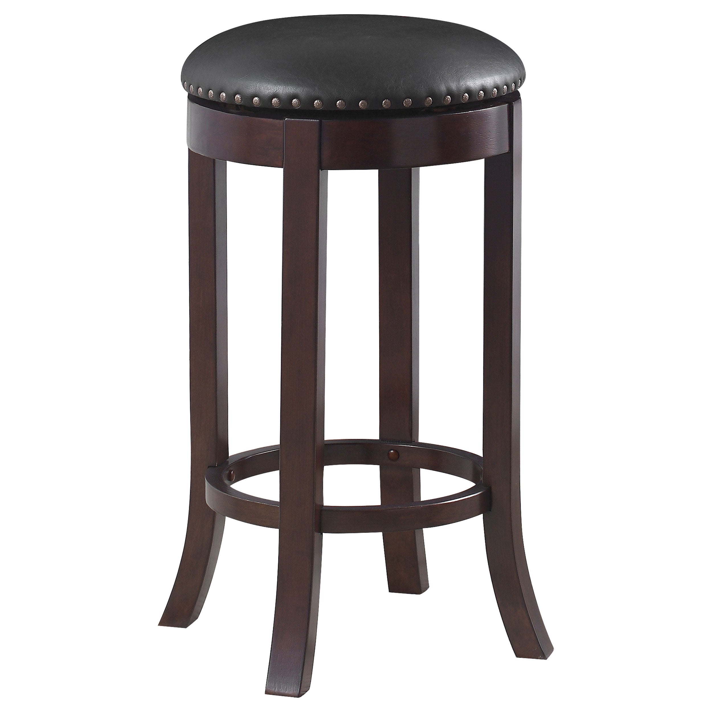 Aboushi Black Swivel Bar Stool - MyWaynesHome #