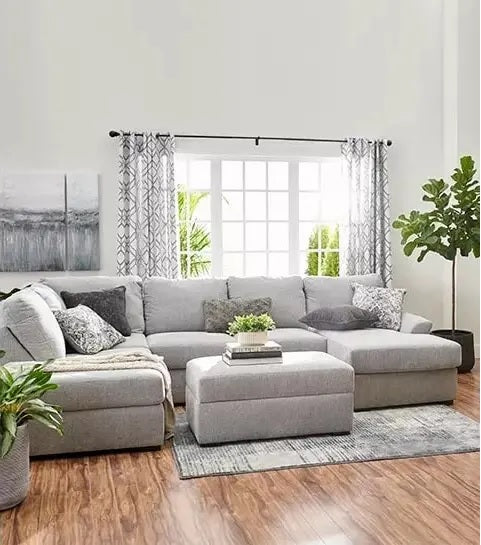 Parkdale 2 Piece Sectional-Silver - MyWaynesHome #