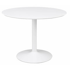 Lowry 5-piece Round Dining Table Set White And Black - MyWaynesHome #