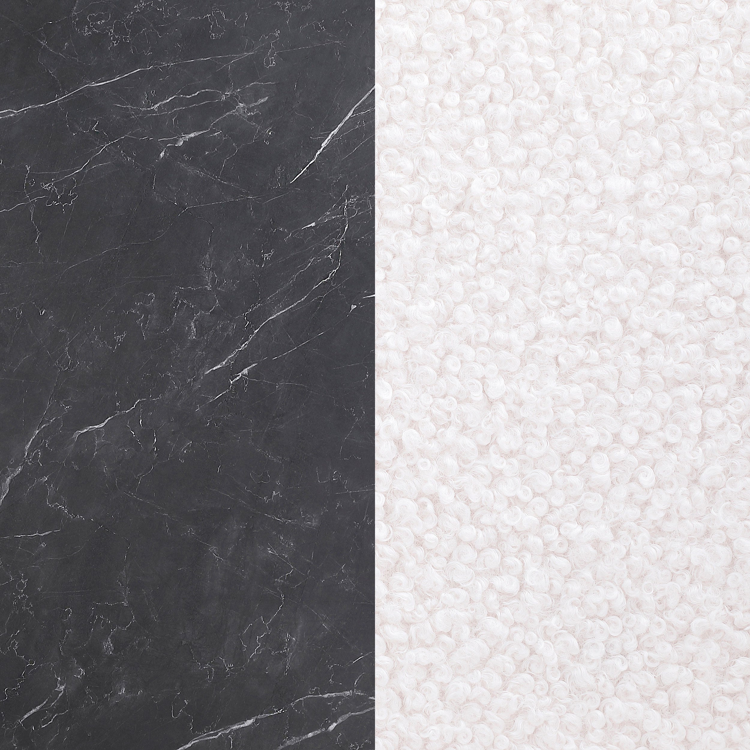 Camden 5-piece Round Faux Marble Top Dining Table Set Black - MyWaynesHome #