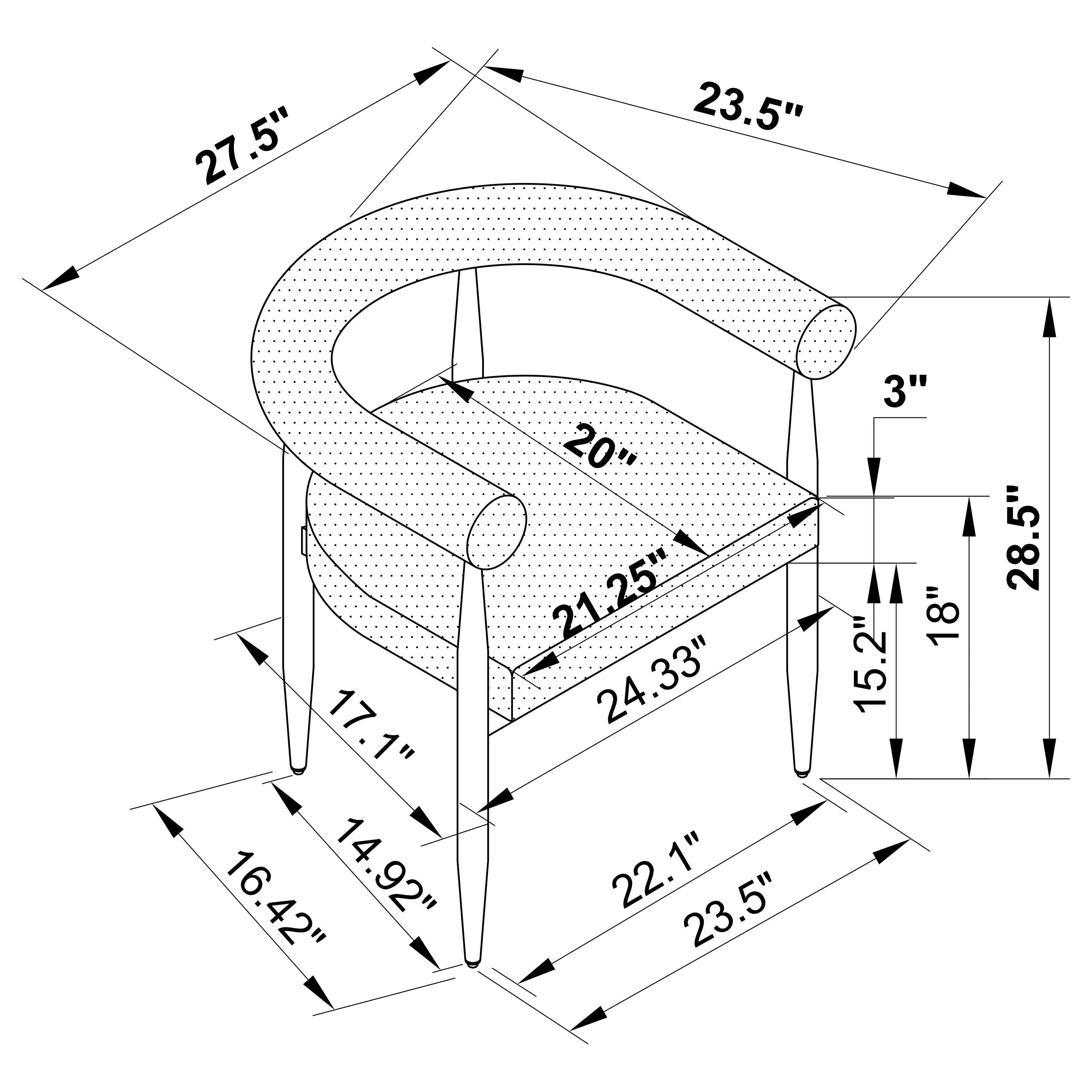 Camden Boucle Upholstered Dining Arm Chair Cream (set Of 2) - MyWaynesHome #