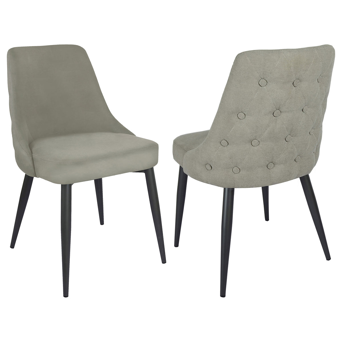 Cosmo Upholstered Dining Side Chair Light Grey (set Of 2) - MyWaynesHome #