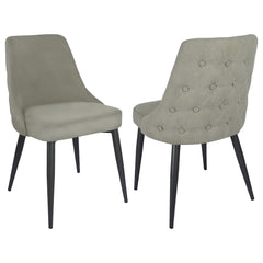 Cosmo Upholstered Dining Side Chair Light Grey (set Of 2) - MyWaynesHome #