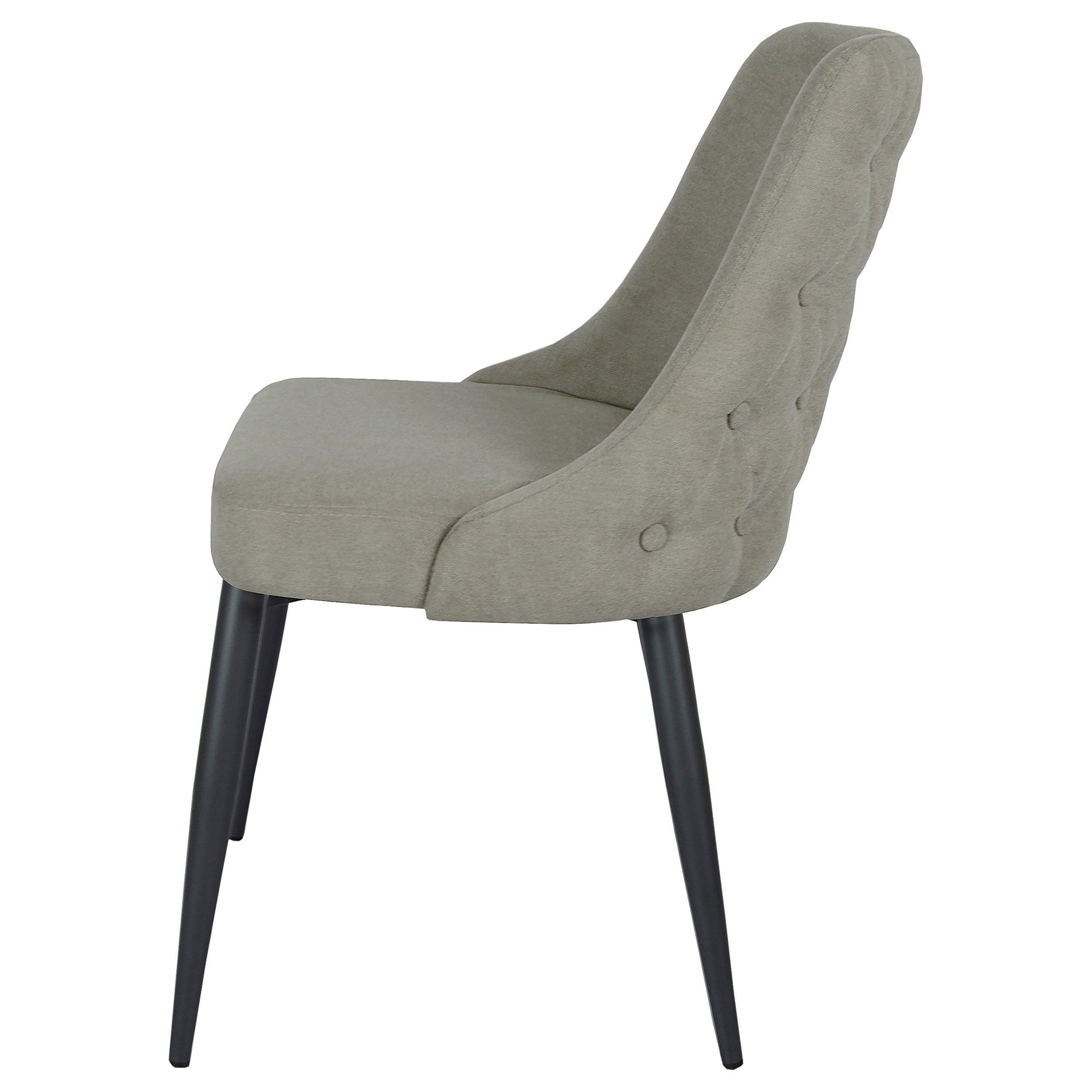 Cosmo Upholstered Dining Side Chair Light Grey (set Of 2) - MyWaynesHome #