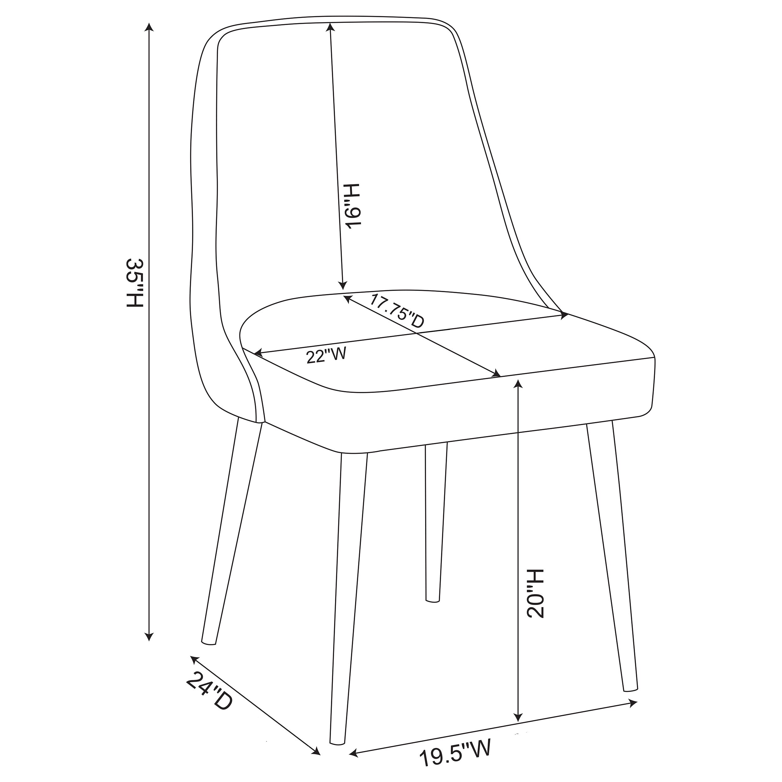 Cosmo Upholstered Dining Side Chair Light Grey (set Of 2) - MyWaynesHome #