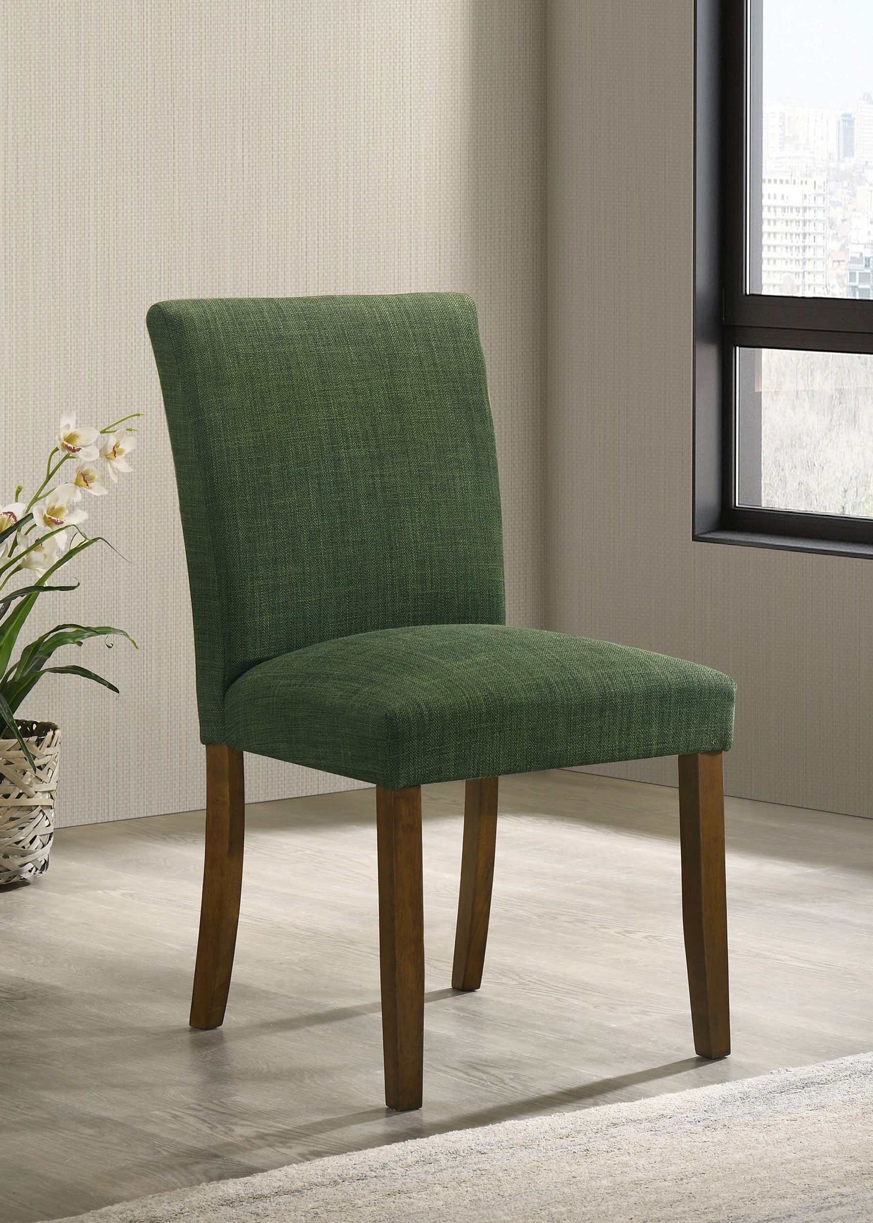 Cantley Upholstered Dining Side Chair Green (set Of 2) - MyWaynesHome #