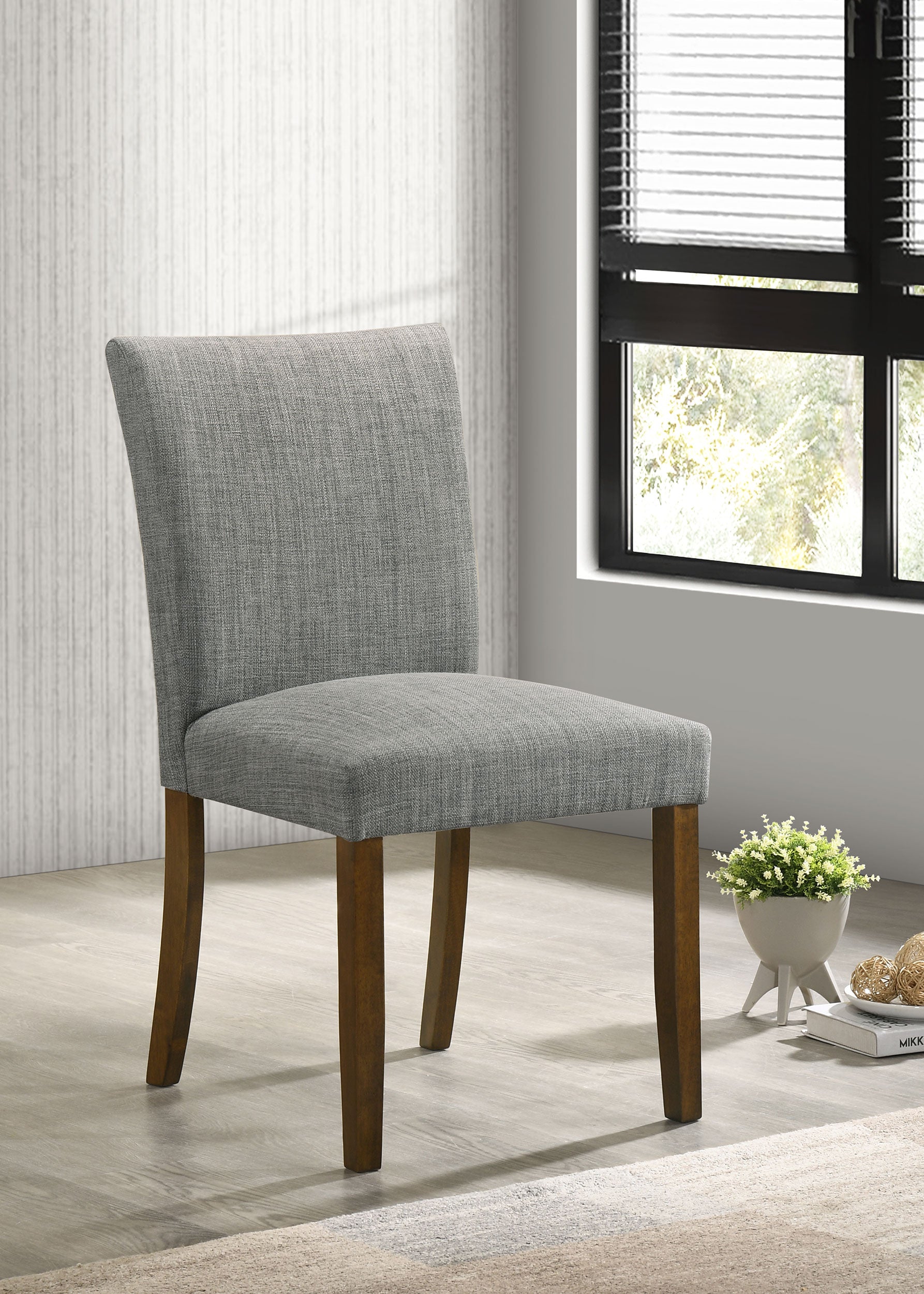 Cantley Upholstered Dining Side Chair Grey (set Of 2) - MyWaynesHome #
