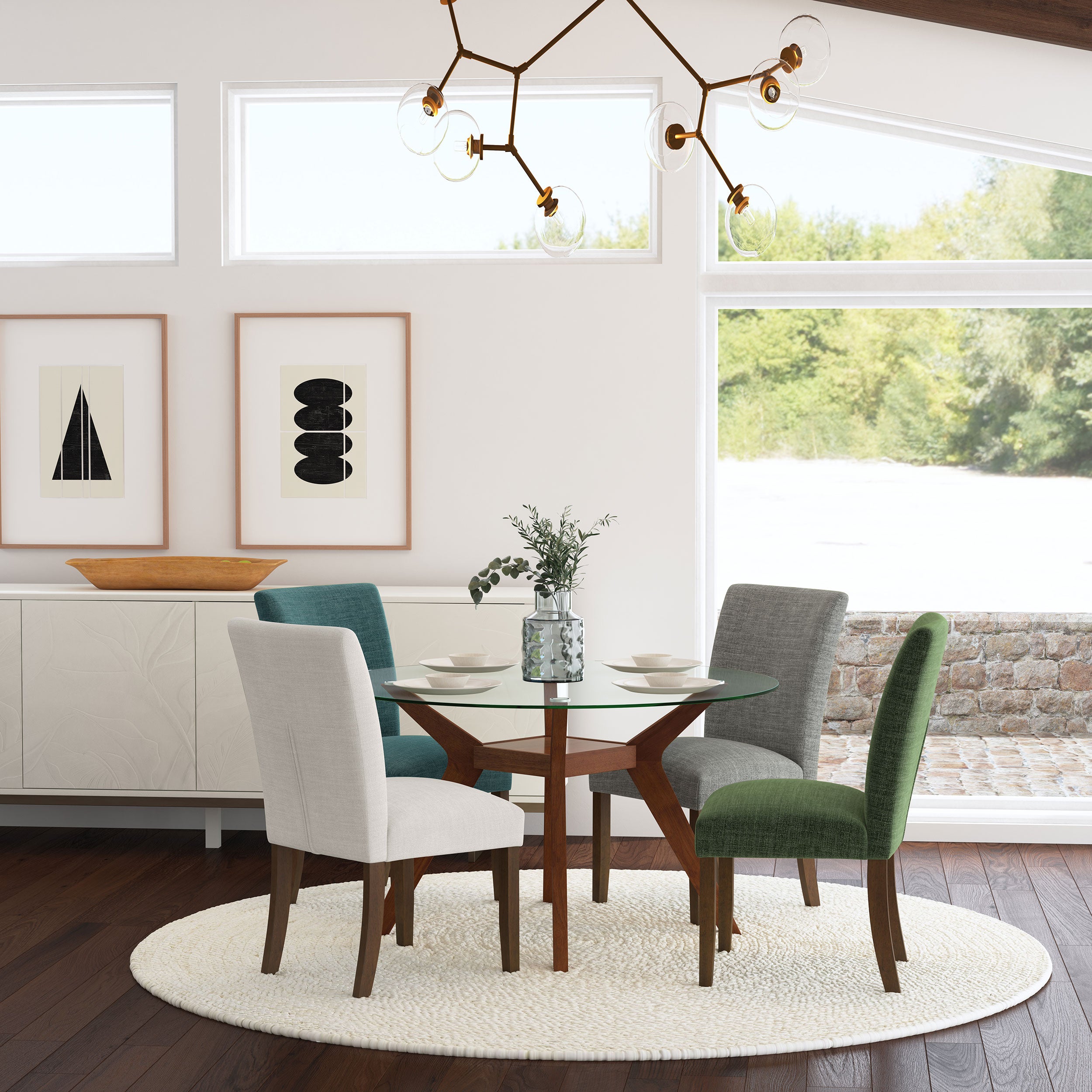 Cantley Upholstered Dining Side Chair Beige (set Of 2)