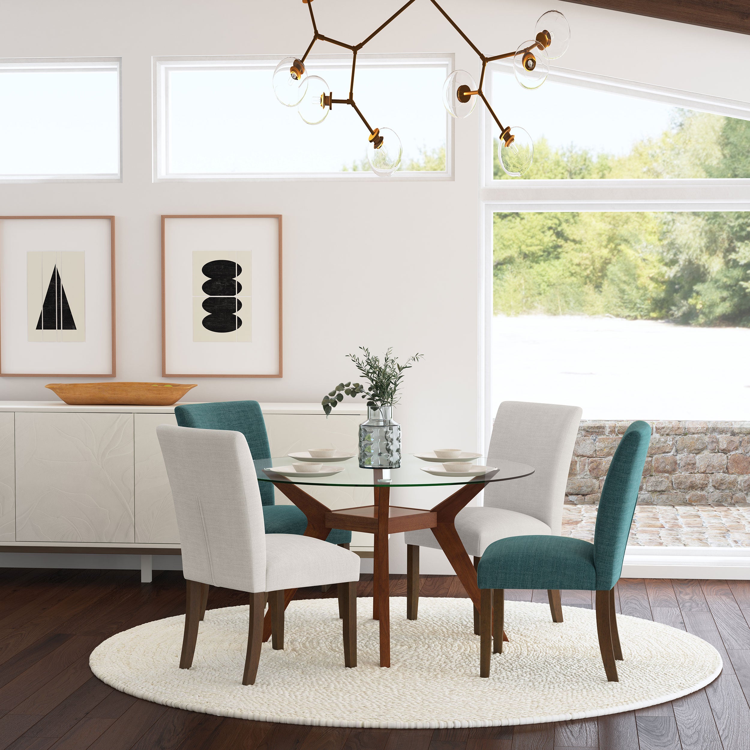 Cantley Upholstered Dining Side Chair Beige (set Of 2)