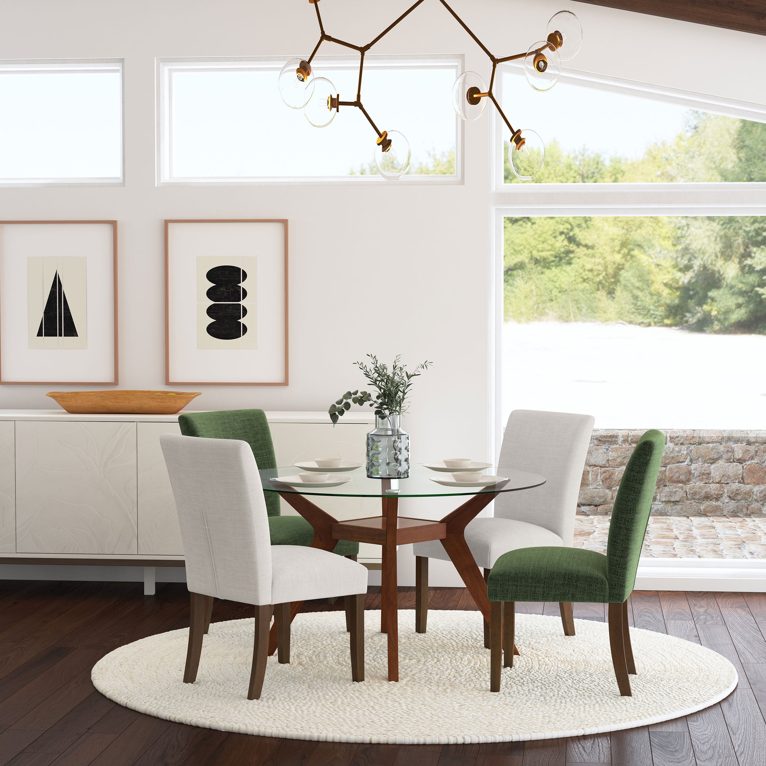 Cantley Upholstered Dining Side Chair Beige (set Of 2)
