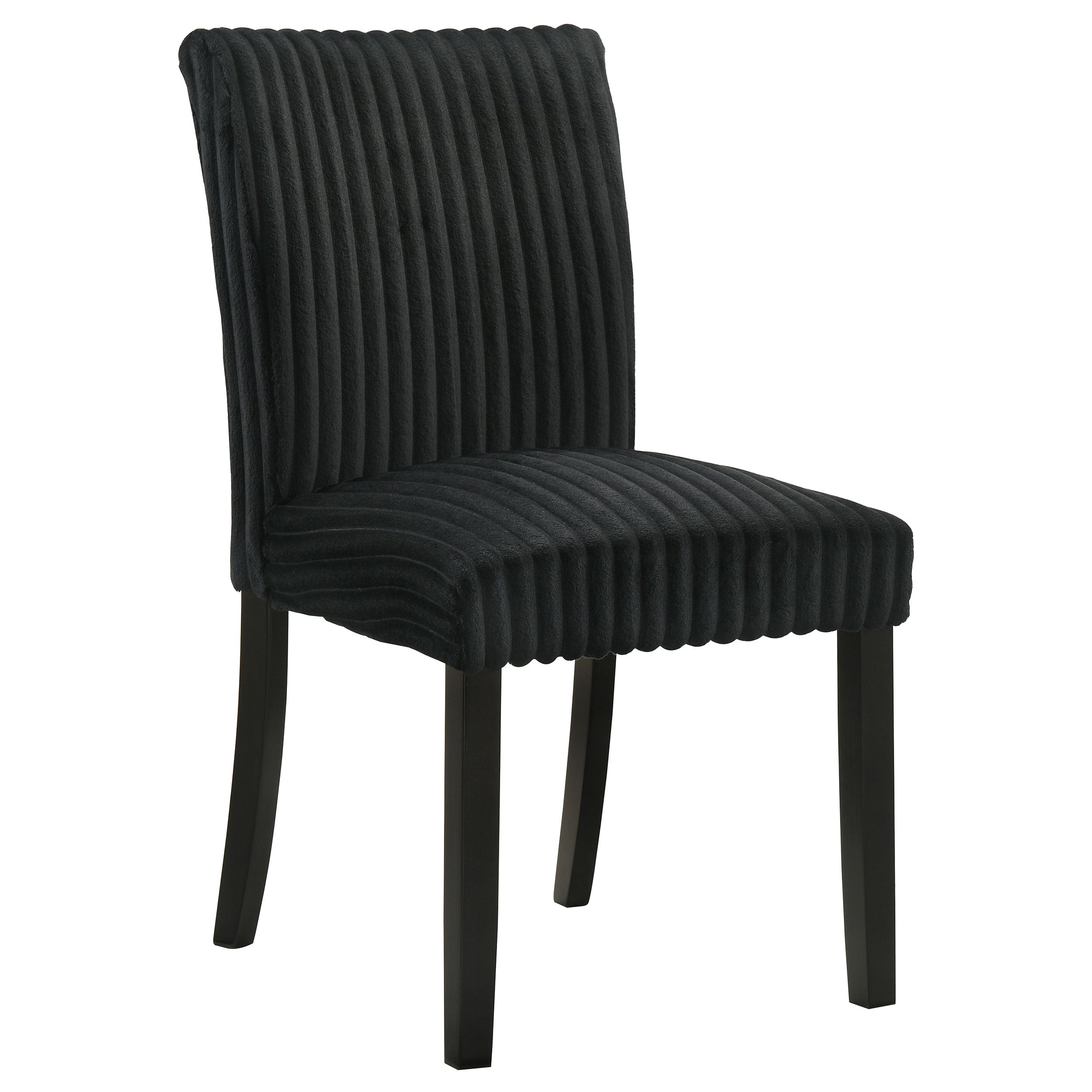 Dermott Upholstered Parson Dining Side Chair Black (set Of 2)