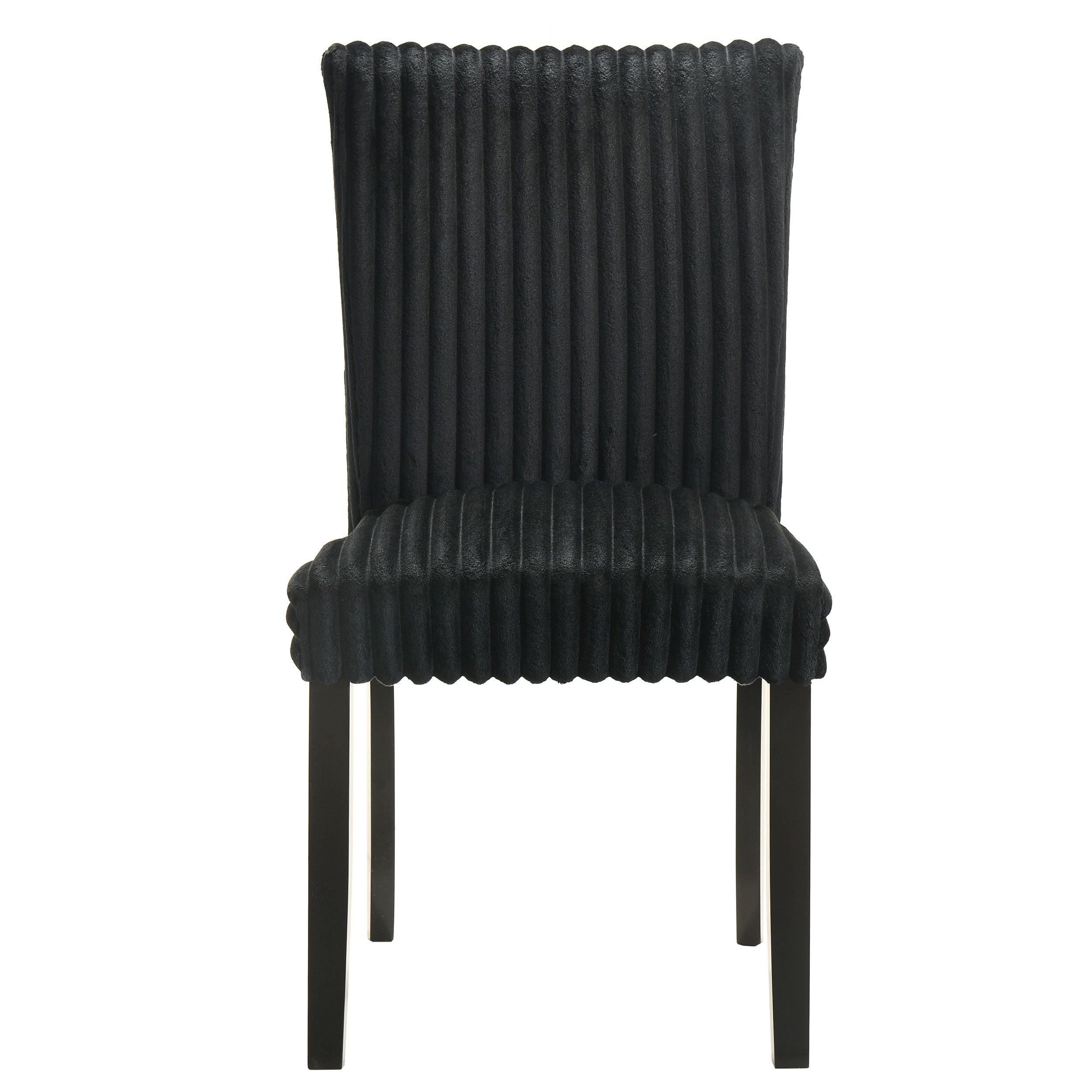 Dermott Upholstered Parson Dining Side Chair Black (set Of 2)