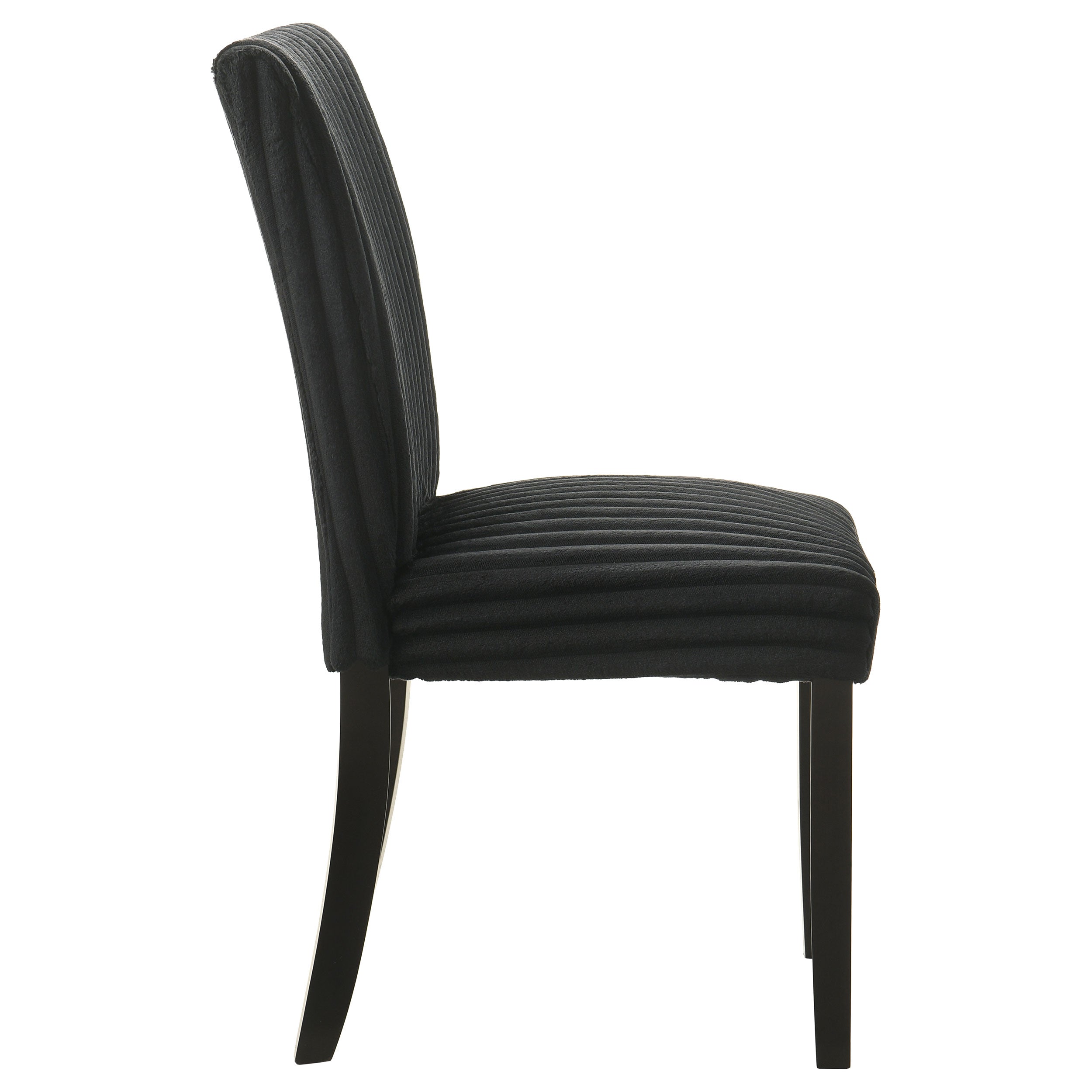 Dermott Upholstered Parson Dining Side Chair Black (set Of 2)