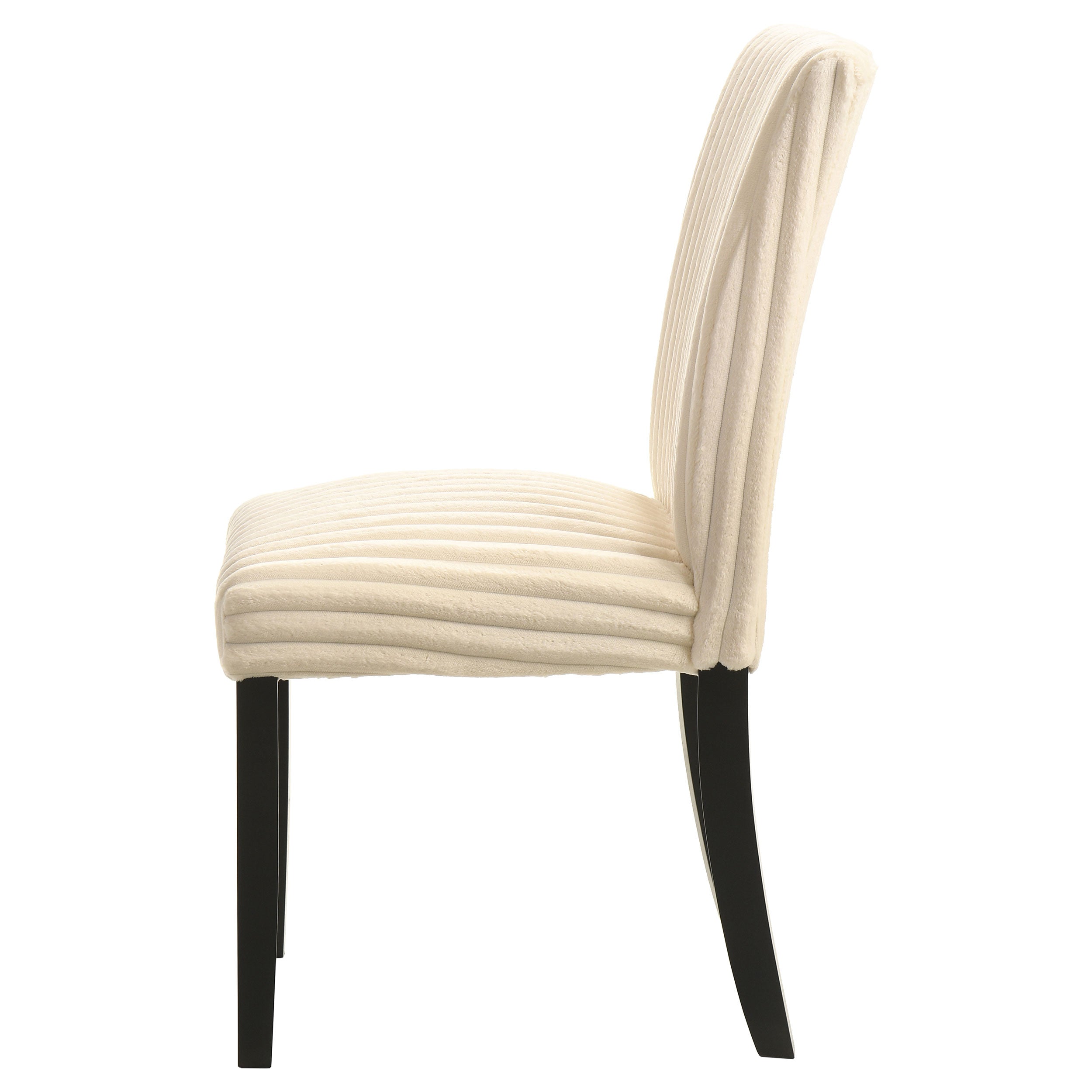 Dermott Upholstered Parson Dining Side Chair Cream (set Of 2)