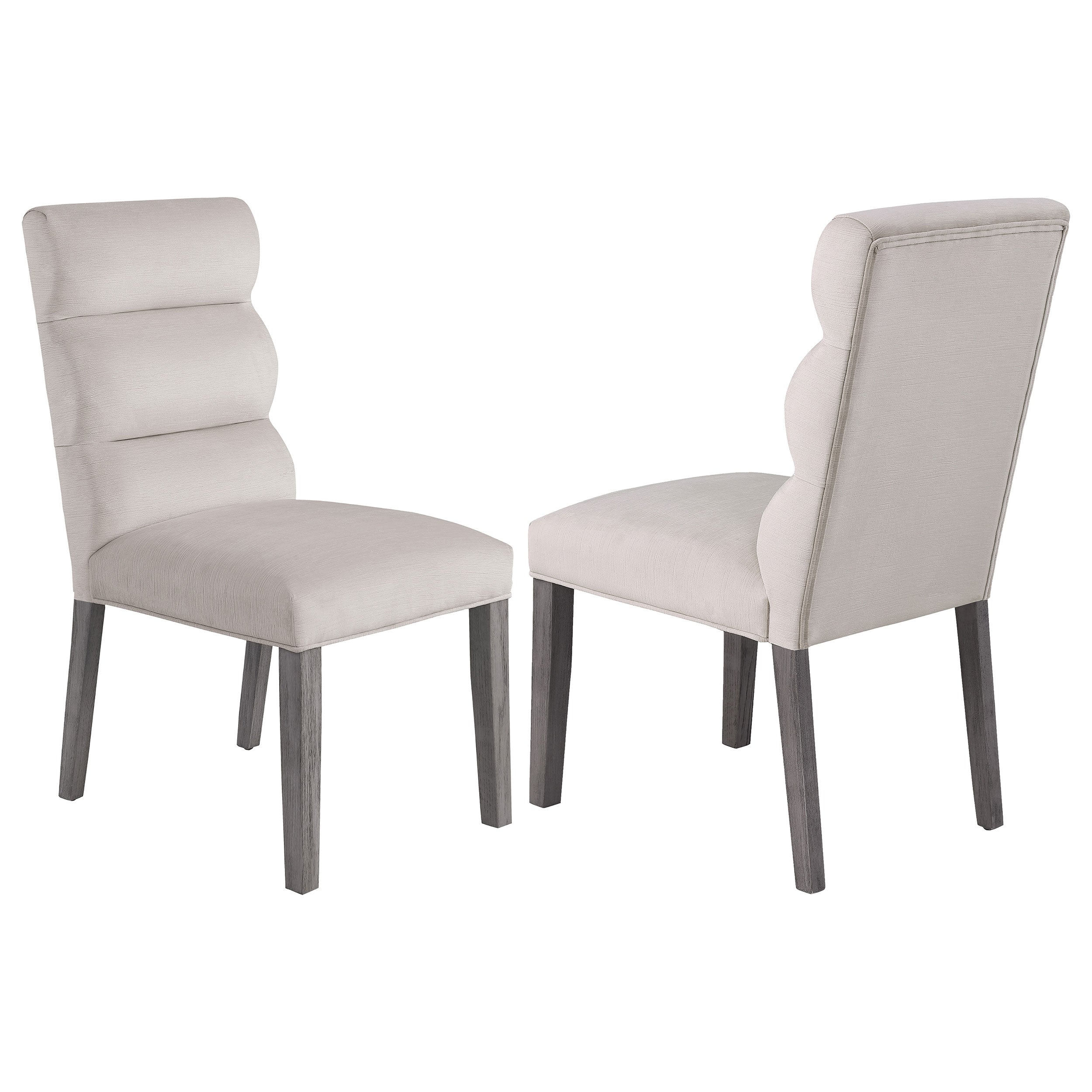 Carla Velvet Upholstered Dining Side Chair Stone (set Of 2) - MyWaynesHome #