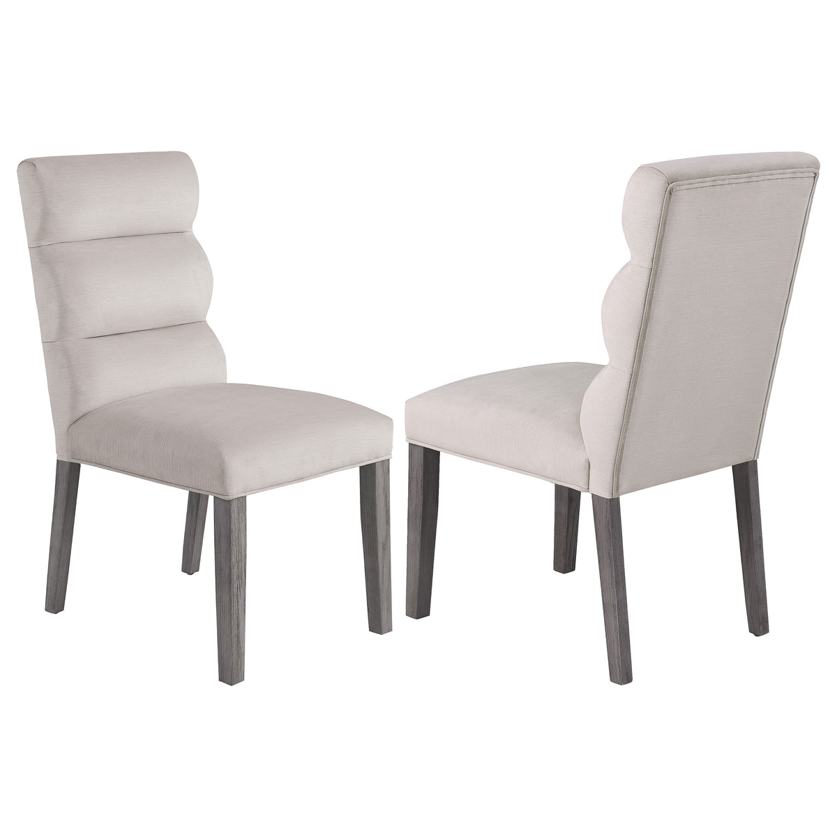 Carla Velvet Upholstered Dining Side Chair Stone (set Of 2) - MyWaynesHome #