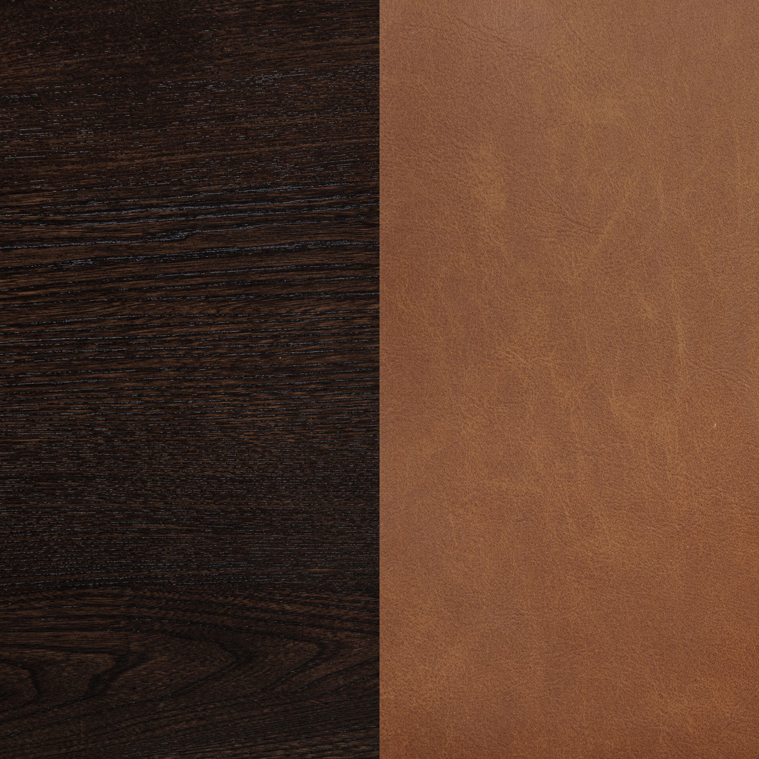 Tegan Faux Leather Upholstered Counter Height Chair Cognac (set Of 2)