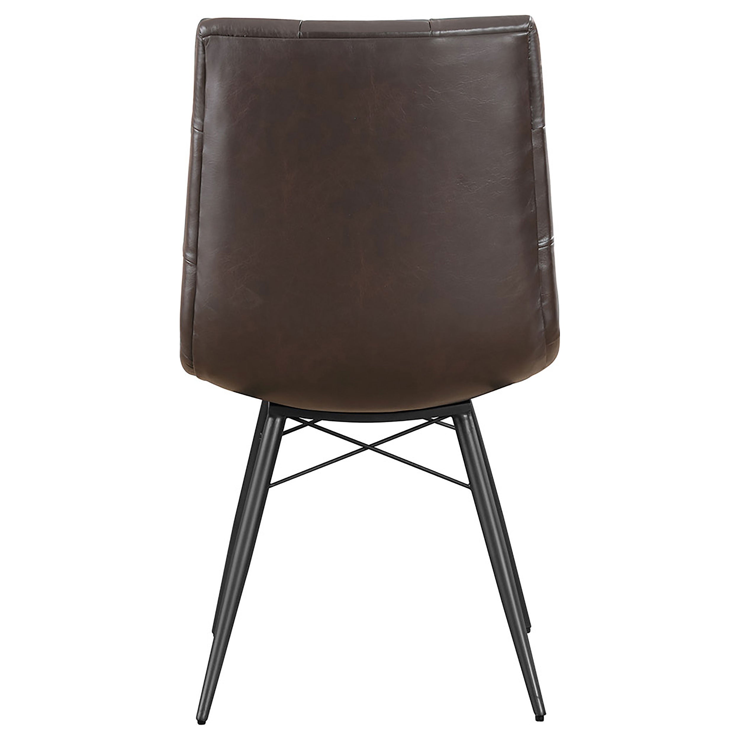 Aiken Upholstered Dining Side Chair Brown (set Of 4)