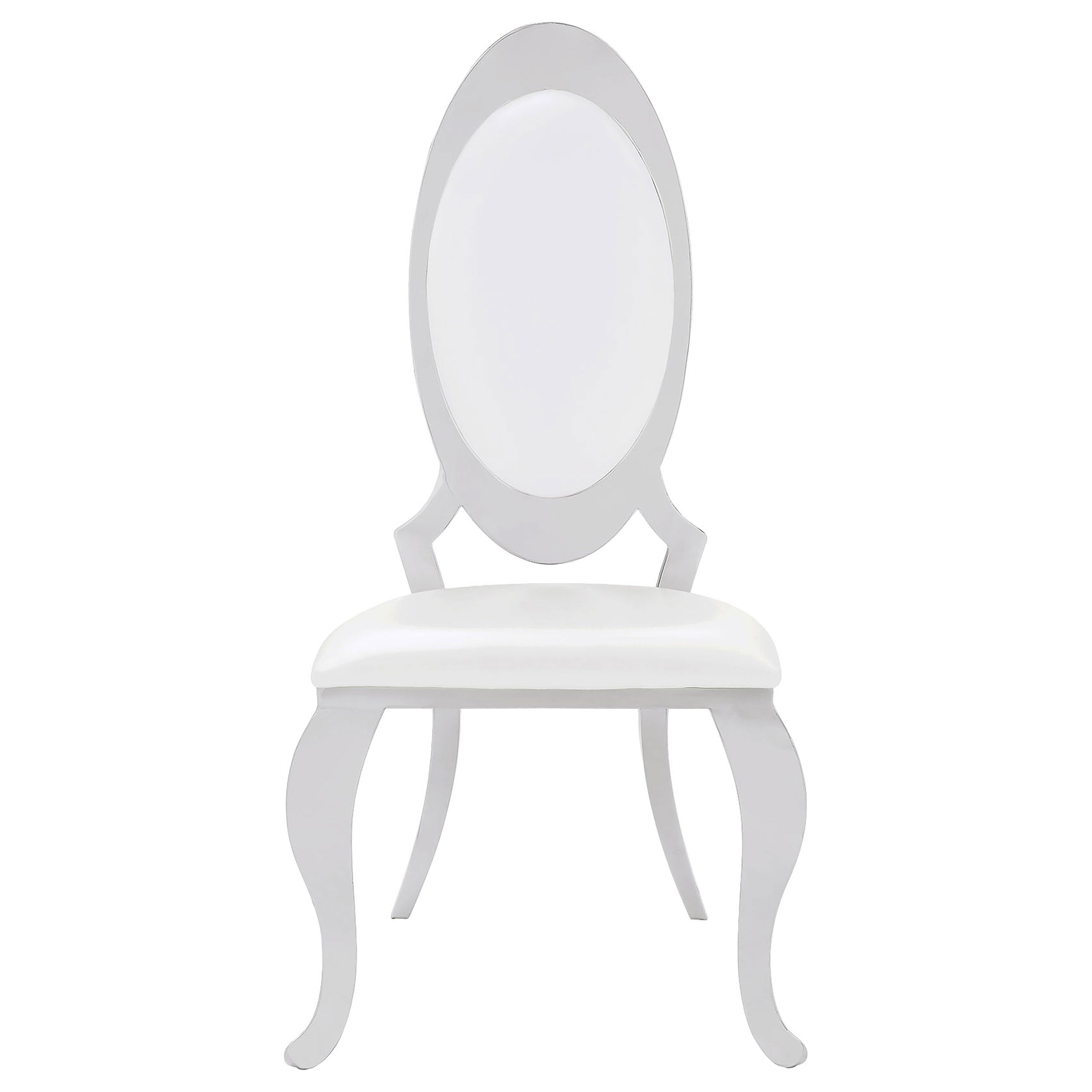Anchorage Upholstered Dining Chair Cream White (set Of 2)
