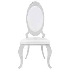 Anchorage Upholstered Dining Chair Cream White (set Of 2)